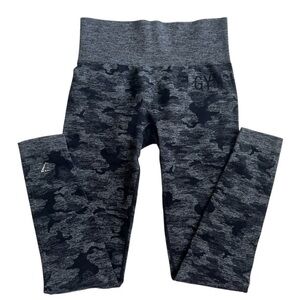 Gymshark Women's Gray Camouflage seamless Leggings